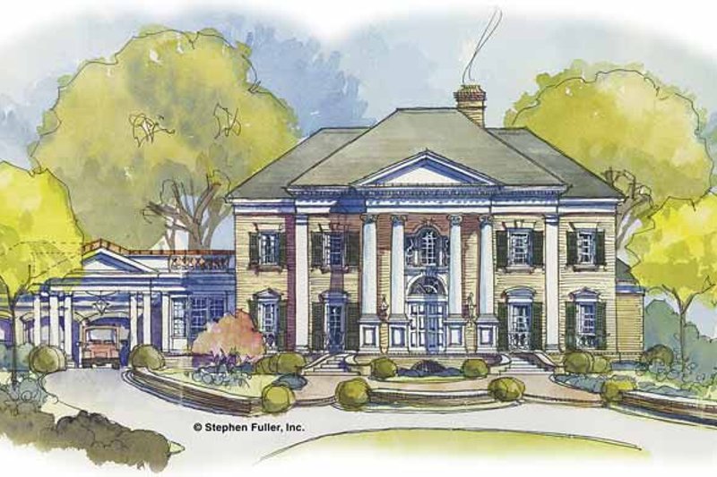 House Blueprint - Classical Exterior - Front Elevation Plan #429-438