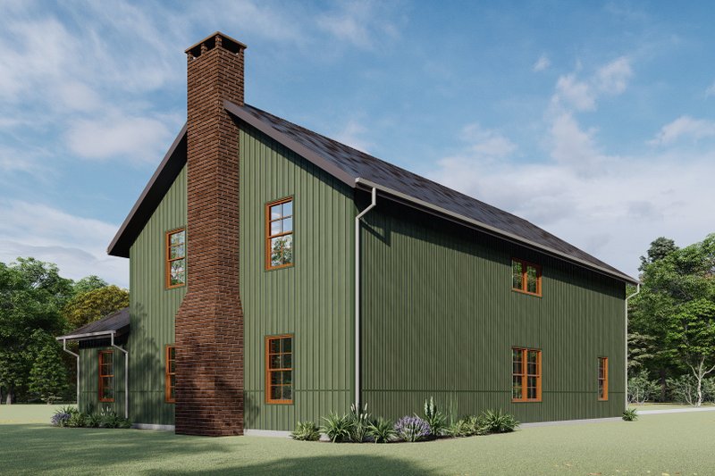 Dream House Plan - Exterior - Other Elevation 3 for Barndominium House Plan #1092-29 - 3 bed, 2.5 bath