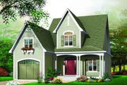 European Style House Plan - 3 Beds 2.5 Baths 2012 Sq/Ft Plan #23-542 