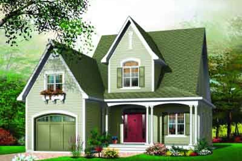 Dream House Plan - European Exterior - Front Elevation Plan #23-542