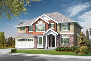 Traditional Exterior - Front Elevation Plan #132-377