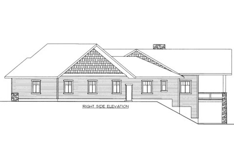 Architectural House Design - Exterior - Other Elevation for Bungalow House Plan #117-708 - 5 bed, 3 bath