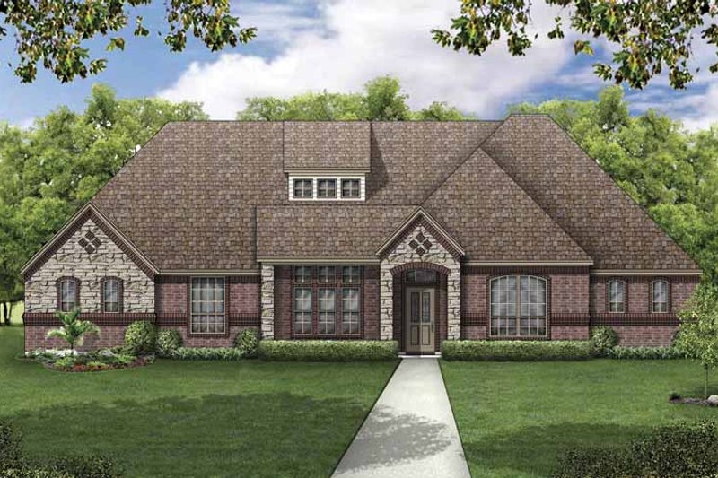 Home Plan - European Exterior - Front Elevation Plan #84-775