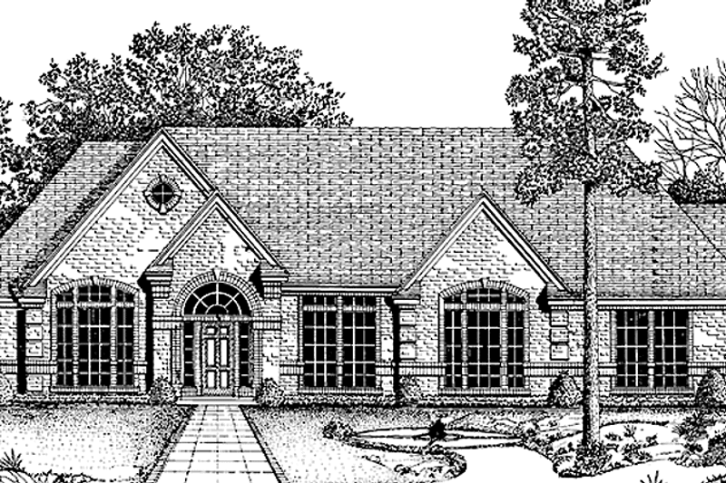 Architectural House Design - Country Exterior - Front Elevation Plan #974-29