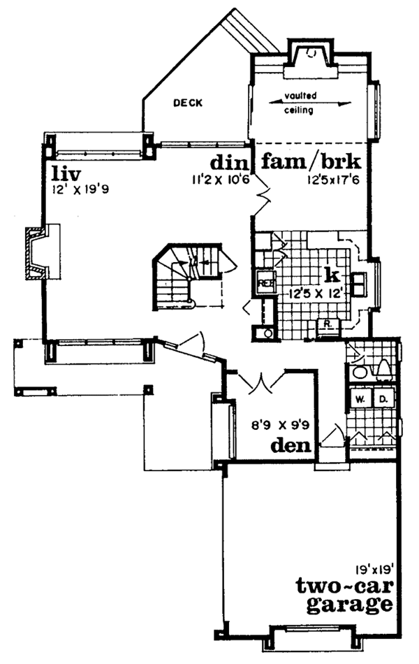 Home Plan - Prairie Floor Plan - Main Floor Plan #47-691