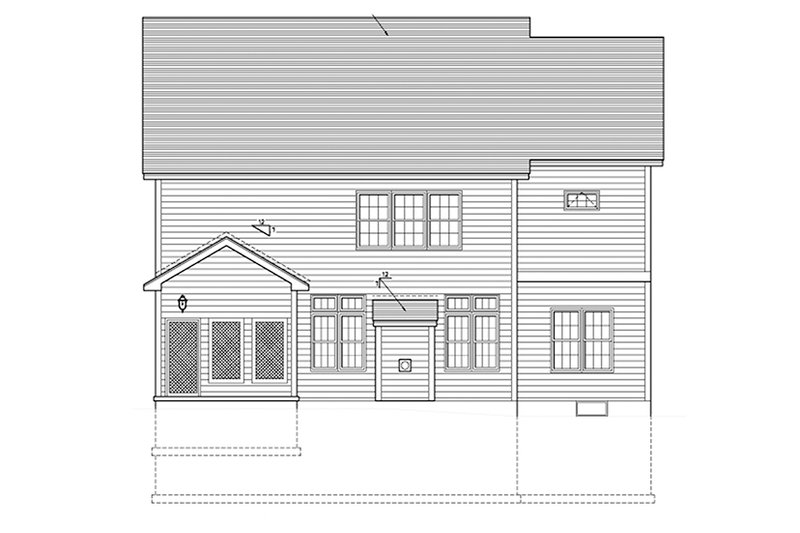 Dream House Plan - Exterior - Rear Elevation for Country House Plan #1010-121 - 3 bed, 2.5 bath