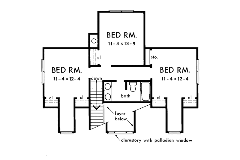 Home Plan - Floor Plan - Upper Floor for Country House Plan #929-149 - 4 bed, 2.5 bath