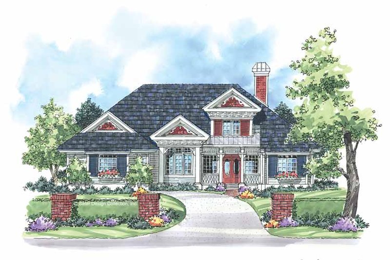 Architectural House Design - Exterior - Front Elevation 4 for Country House Plan #930-182 - 3 bed, 2 bath
