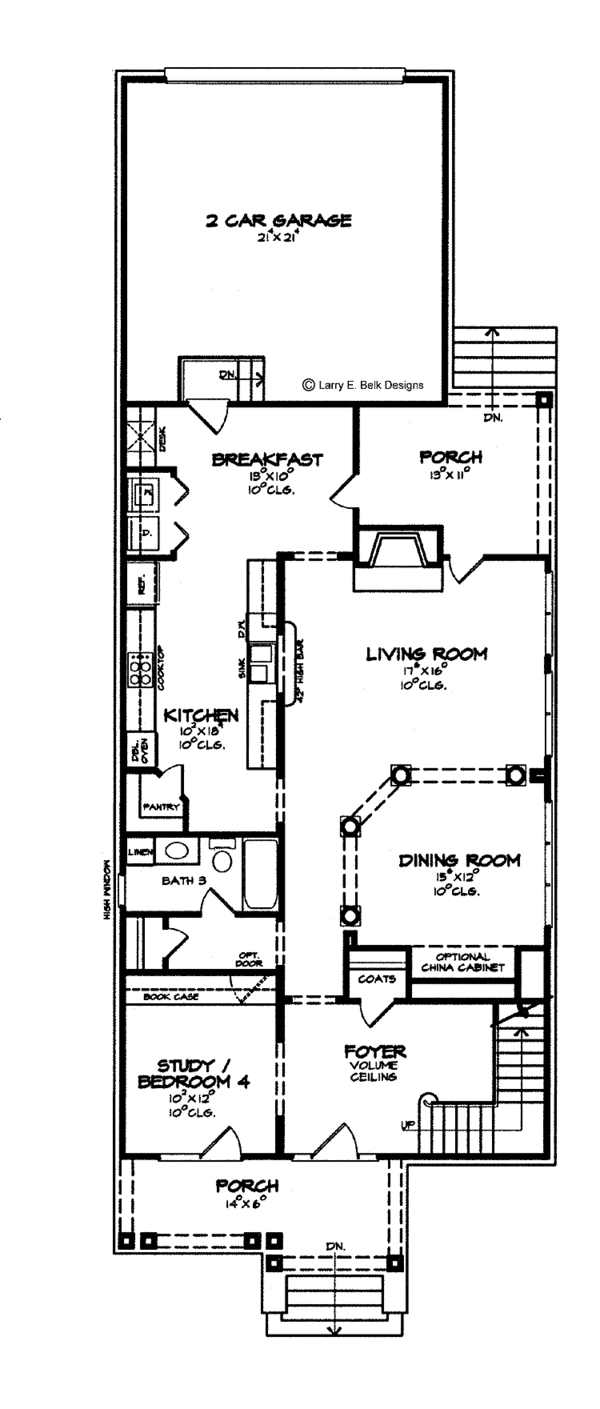 Dream House Plan - Classical Floor Plan - Main Floor Plan #952-264