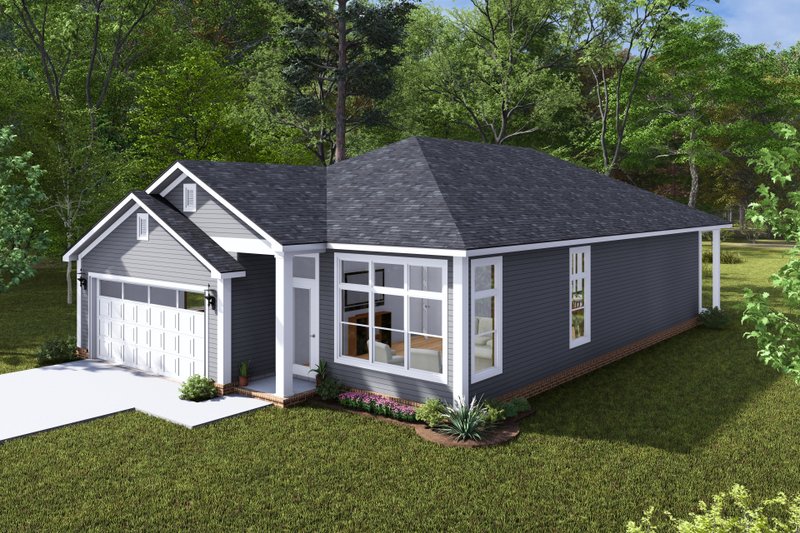 Home Plan - Exterior - Other Elevation for Cottage House Plan #513-2293 - 3 bed, 2 bath