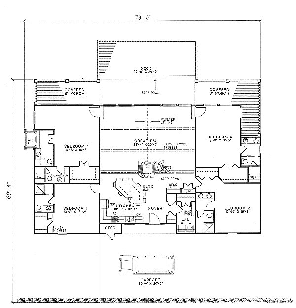 Floor Plan - Main Floor Plan #17-245