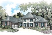 European Style House Plan - 4 Beds 5.5 Baths 4440 Sq/Ft Plan #45-178 