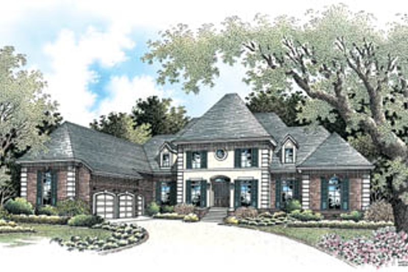 Dream House Plan - European Exterior - Front Elevation Plan #45-178