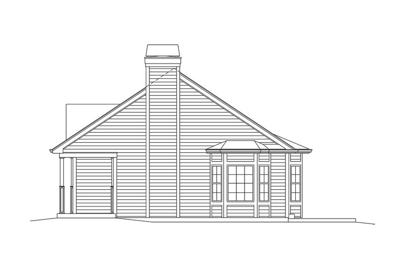 Dream House Plan - Exterior - Other Elevation 1 for Country House Plan #57-649 - 3 bed, 2 bath