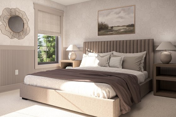 Interior - Master Bedroom for Craftsman House Plan #455-727 - 2 bed, 2.5 bath