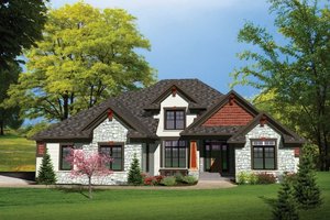 Traditional Exterior - Front Elevation Plan #70-1107
