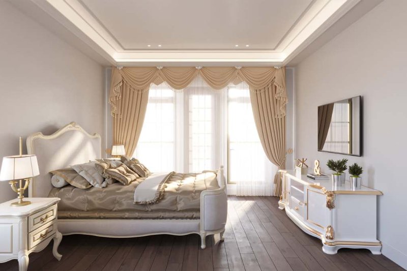 House Blueprint - Interior - Bedroom for Traditional House Plan #54-448 - 3 bed, 3 bath