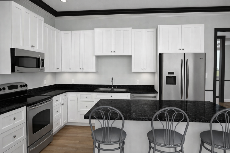 House Blueprint - Interior - Kitchen 1 for Barndominium House Plan #1060-482 - 2 bed, 1.5 bath