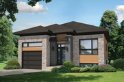 Contemporary Style House Plan - 2 Beds 1 Baths 1064 Sq/Ft Plan #25-4284 