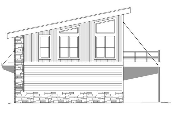 Exterior - Other Elevation 1 for Contemporary House Plan #932-41 - 1 bed, 1 bath