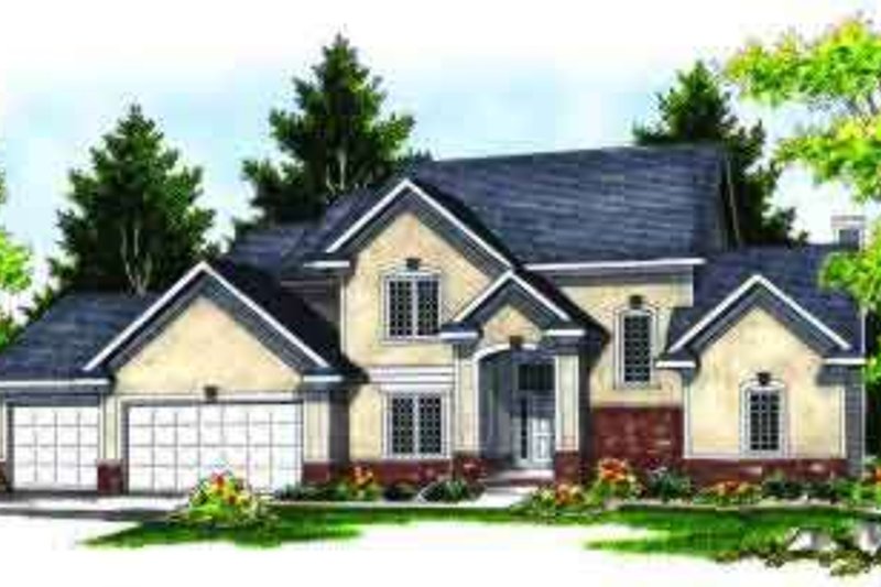 Dream House Plan - Traditional Exterior - Front Elevation Plan #70-621