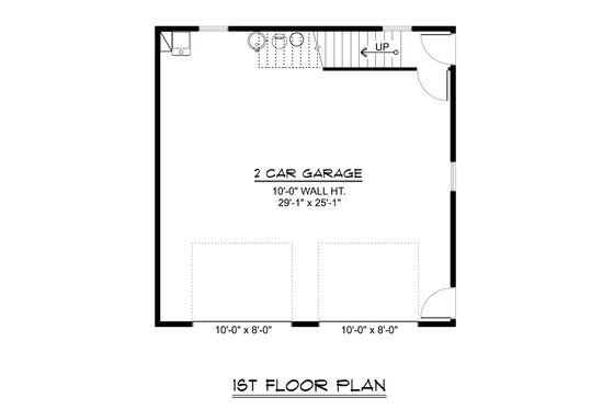 Floor Plan - Main Floor for Contemporary House Plan #1064-433 - 2 bed, 1 bath