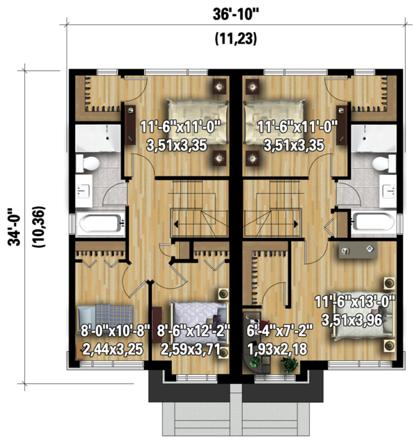 Floor Plan - Upper Floor Plan #25-4517