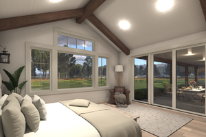 Interior - Master Bedroom 2 for Ranch House Plan #1086-13 - 3 bed, 2.5 bath