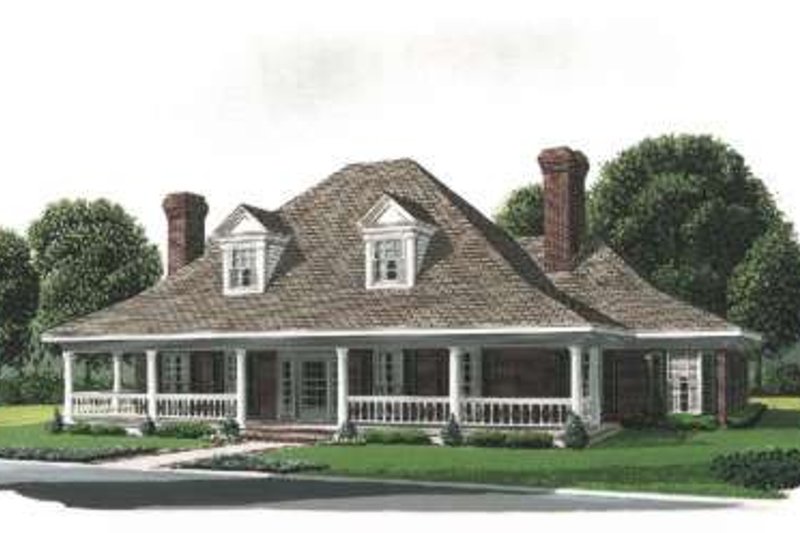 Home Plan - Southern Exterior - Front Elevation Plan #410-158