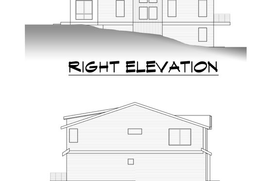 Exterior - Other Elevation 4 for Contemporary House Plan #1066-178 - 6 bed, 6 bath