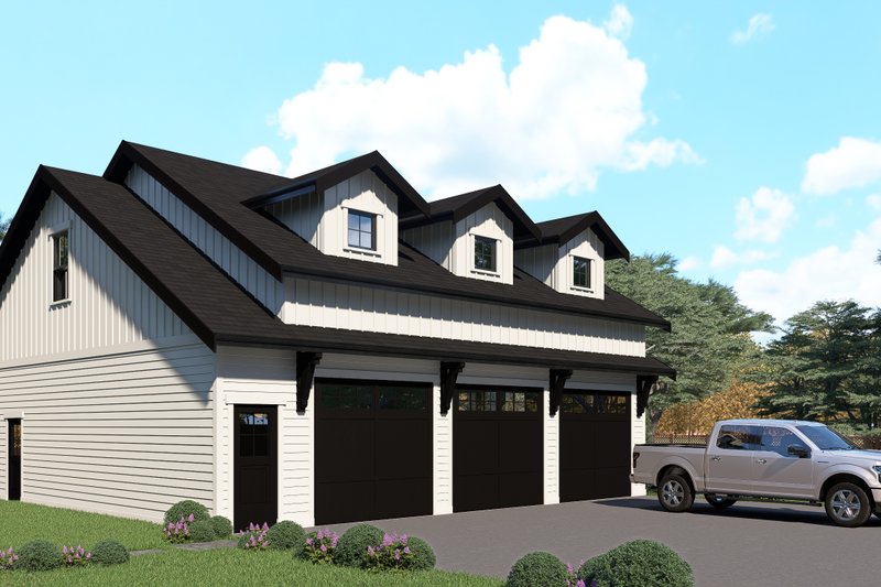 House Blueprint - Exterior - Other Elevation 2 for Barndominium House Plan #1070-272, 1 bath