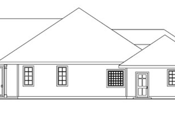 Exterior - Other Elevation for Ranch House Plan #124-744 - 3 bed, 3.5 bath