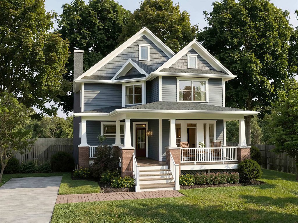 Exterior - Front Elevation 2 for Craftsman House Plan #79-262 - 3 bed, 2.5 bath