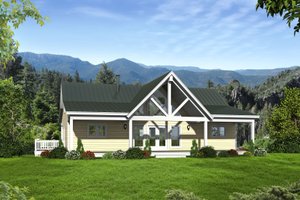 Ranch Exterior - Front Elevation Plan #932-572