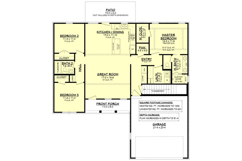 House Design - Floor Plan - Other Floor for Farmhouse House Plan #430-209 - 3 bed, 2 bath