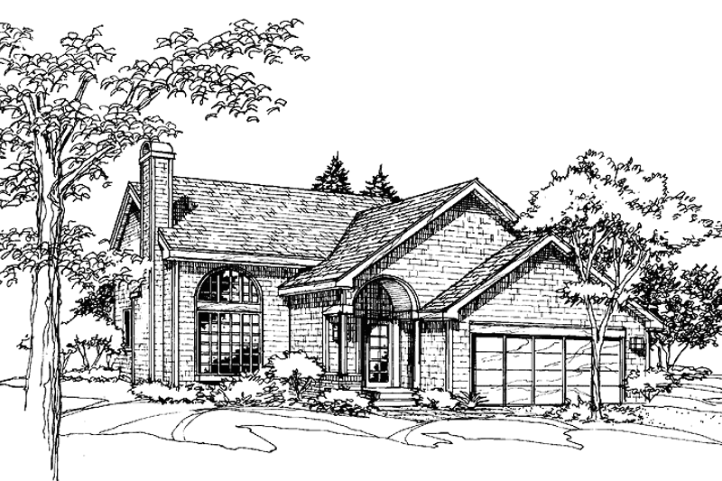Home Plan - Traditional Exterior - Front Elevation Plan #320-583