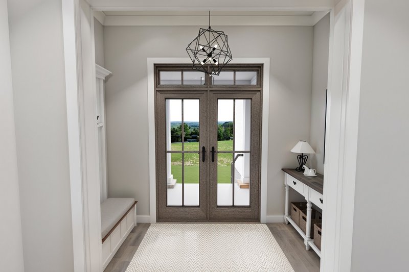 House Blueprint - Interior - Entry for Farmhouse House Plan #51-1268 - 3 bed, 3.5 bath