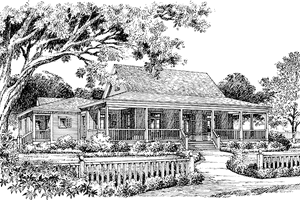 House Design - Exterior - Front Elevation for Mediterranean House Plan #417-687 - 4 bed, 3.5 bath