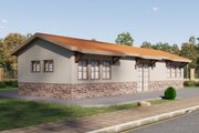 Mediterranean Style House Plan - 2 Beds 1 Baths 779 Sq/Ft Plan #1106-101 Exterior 