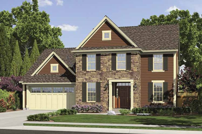 Architectural House Design - Traditional Exterior - Front Elevation Plan #46-794