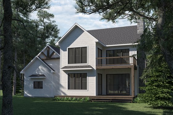 Exterior - Rear Elevation for Farmhouse House Plan #23-2767 - 4 bed, 2.5 bath