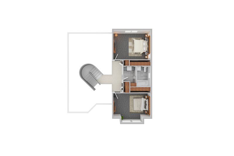 Home Plan - Floor Plan - Other Floor 1 for Farmhouse House Plan #124-1337 - 3 bed, 2.5 bath