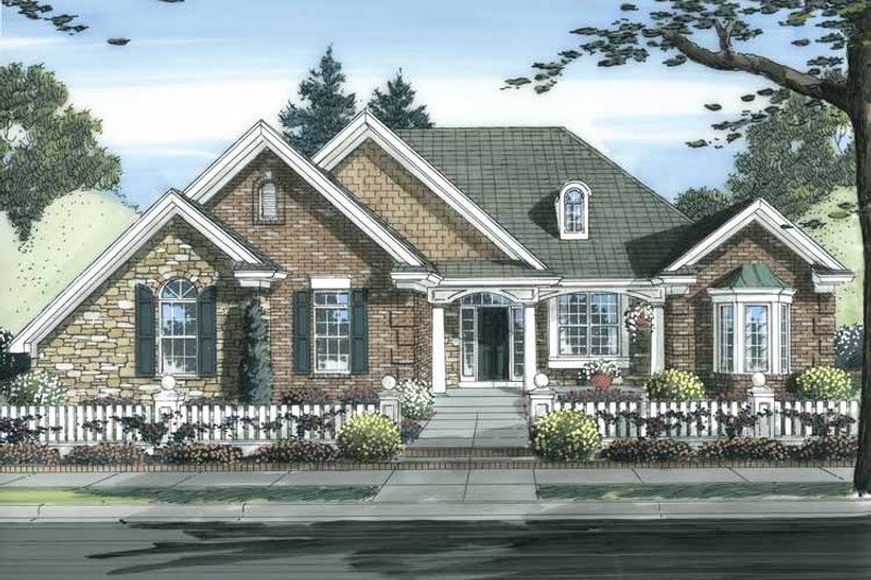 Architectural House Design - Exterior - Front Elevation 3 for Cottage House Plan #46-826 - 2 bed, 2 bath