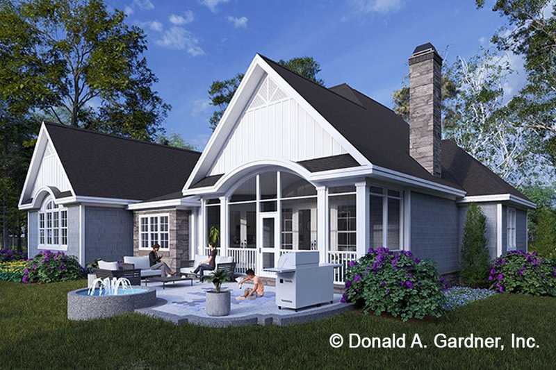 Dream House Plan - Exterior - Rear Elevation 1 for Craftsman House Plan #929-948 - 3 bed, 2.5 bath