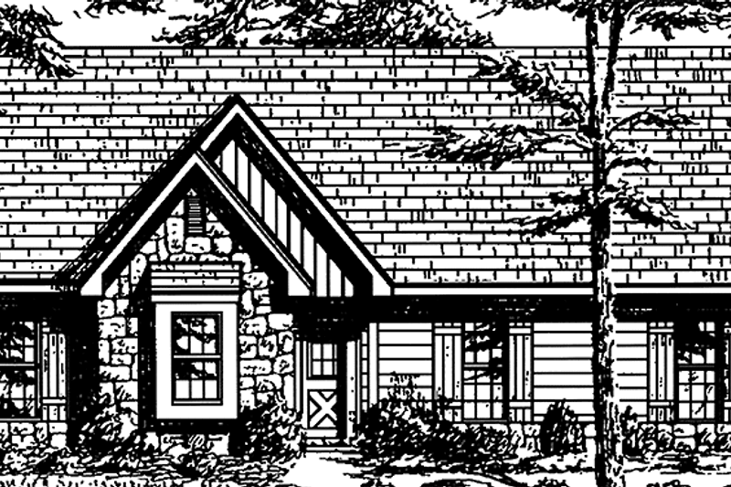 Home Plan - Country Exterior - Front Elevation Plan #34-252