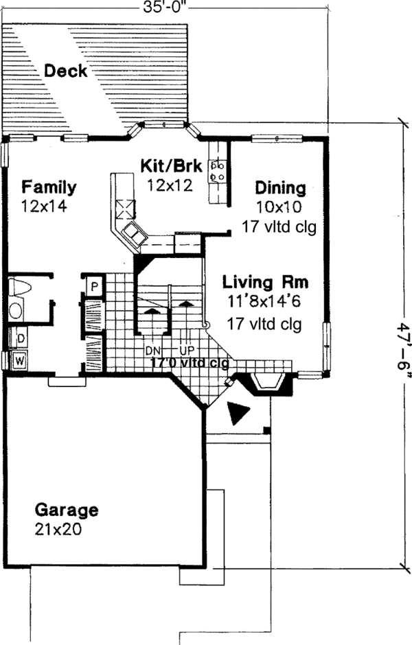 House Design - Bungalow Floor Plan - Main Floor Plan #320-625