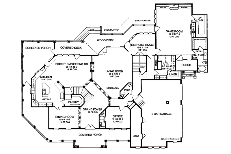 Dream House Plan - Floor Plan - Main Floor for Victorian House Plan #952-109 - 4 bed, 4.5 bath