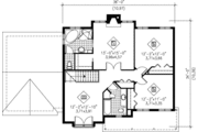 European Style House Plan - 3 Beds 2.5 Baths 2153 Sq/Ft Plan #25-2074 