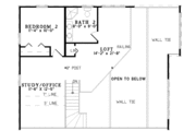 Log Style House Plan - 2 Beds 2 Baths 1940 Sq/Ft Plan #17-3217 