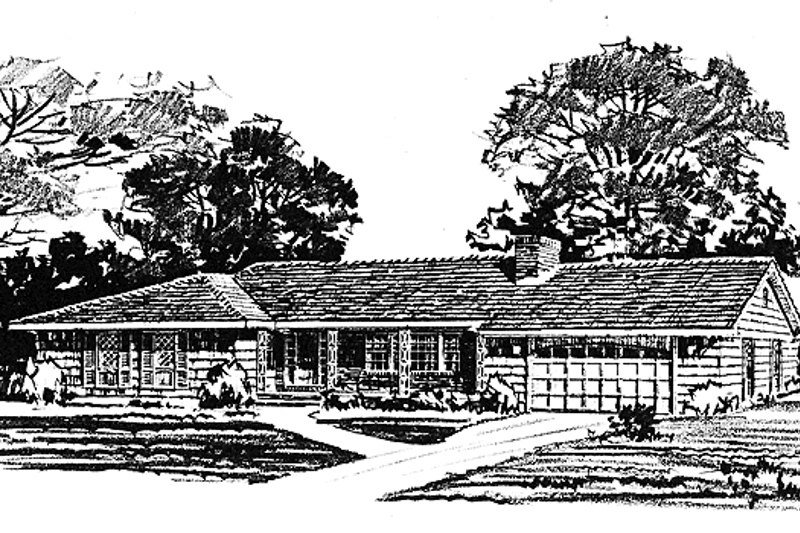 House Plan Design - Ranch Exterior - Front Elevation Plan #315-112